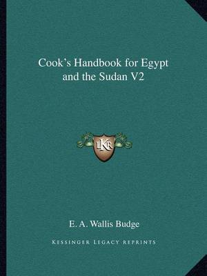 Book cover for Cook's Handbook for Egypt and the Sudan V2