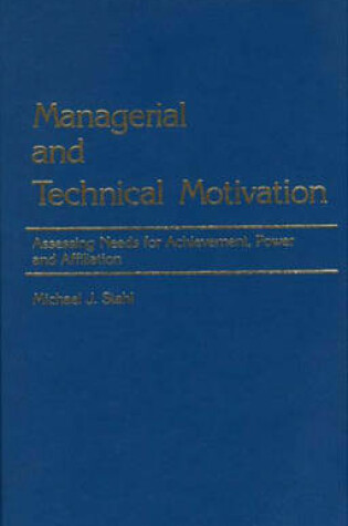 Cover of Managerial and Technical Motivation