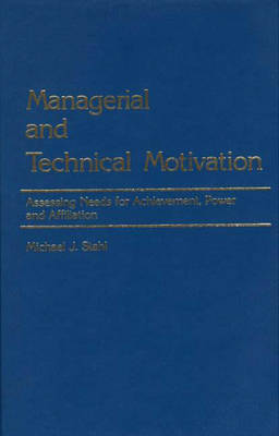 Book cover for Managerial and Technical Motivation