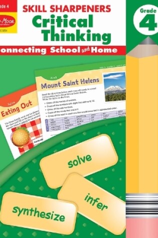 Cover of Skill Sharpeners: Critical Thinking, Grade 4 Workbook