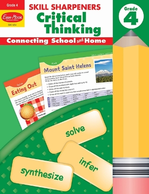 Book cover for Skill Sharpeners: Critical Thinking, Grade 4 Workbook