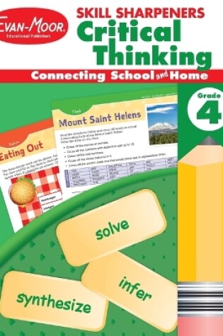 Cover of Skill Sharpeners: Critical Thinking, Grade 4 Workbook