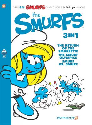 Book cover for The Smurfs 3-in-1 Vol. 4