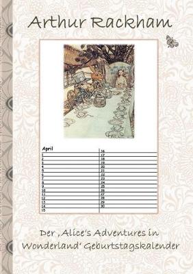 Book cover for Der 'Alice's Adventures in Wonderland' Geburtstagskalender