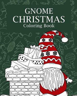 Book cover for Gnome Christmas Coloring Book