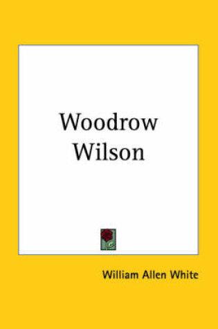 Cover of Woodrow Wilson (1929)