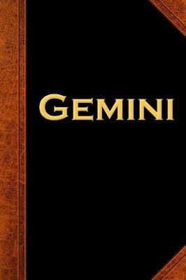 Cover of 2019 Daily Planner Gemini Zodiac Horoscope Vintage 384 Pages