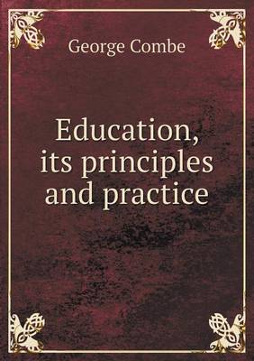 Book cover for Education, its principles and practice