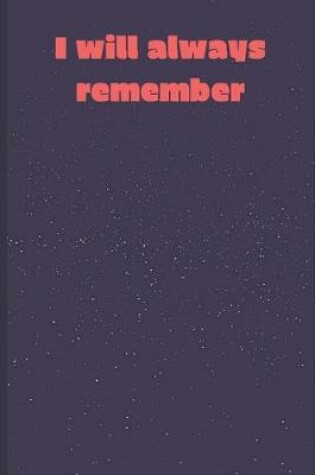 Cover of When I try to remember something