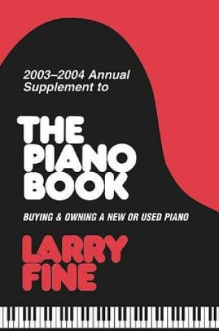 Cover of 2003-2004 Annual Supplement to the Piano Book