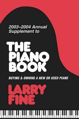 Book cover for 2003-2004 Annual Supplement to the Piano Book