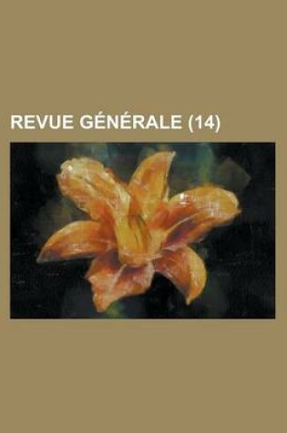 Cover of Revue Generale (14)