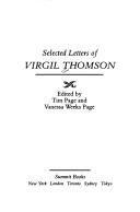 Book cover for Virgil Thomson Selctd Letters