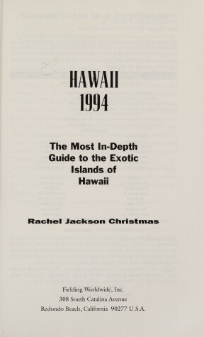 Book cover for Fielding's Hawaii
