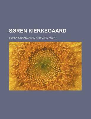 Book cover for Soren Kierkegaard