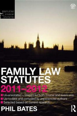 Cover of Family Law Statutes 2011-2012