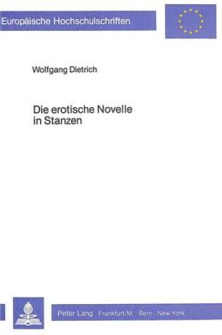 Cover of Die Erotische Novelle in Stanzen