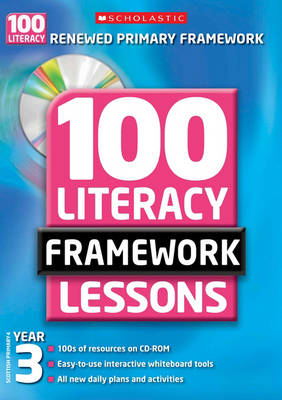 Book cover for 100 New Literacy Framework Lessons for Year 3 with CD-Rom