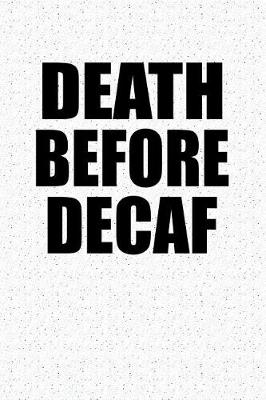 Book cover for Death Before Decaf