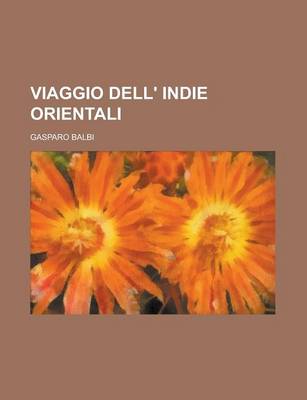 Book cover for Viaggio Dell' Indie Orientali