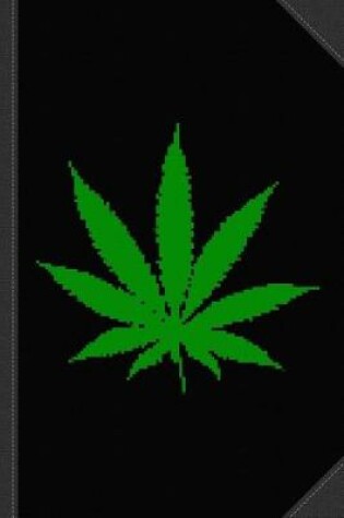 Cover of Cannabis Leaf 8-Bit Journal Notebook