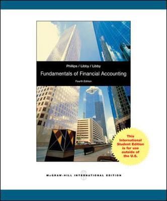 Book cover for Fundamentals of Financial Accounting (Int'l Ed)