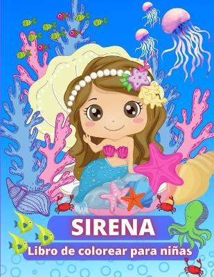 Book cover for Sirena Libro de colorear para ni�as