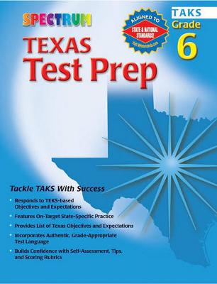 Book cover for Texas Test Prep, Grade 6