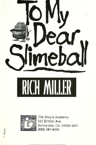 Cover of To My Dear Slimeball