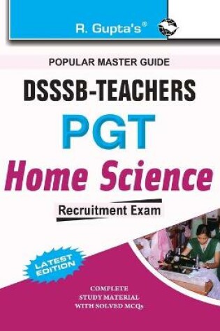 Cover of Dsssb Teachers Pgt Home Science