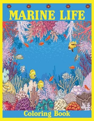 Book cover for Marine Life Coloring Book