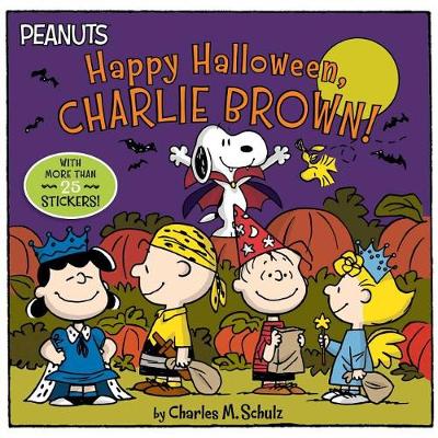 Book cover for Happy Halloween, Charlie Brown!