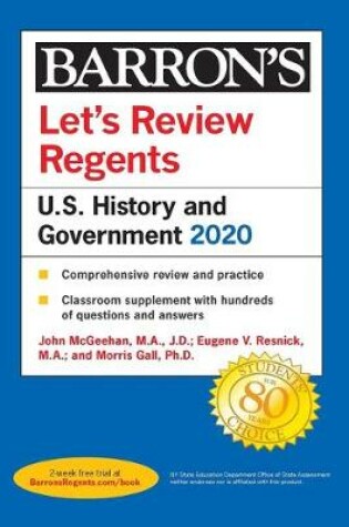 Cover of Let's Review Regents: U.S. History and Government 2020