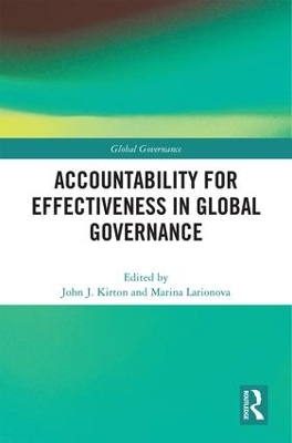 Cover of Accountability for Effectiveness in Global Governance