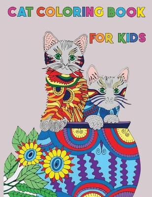 Book cover for Cat Coloring Book for Kids