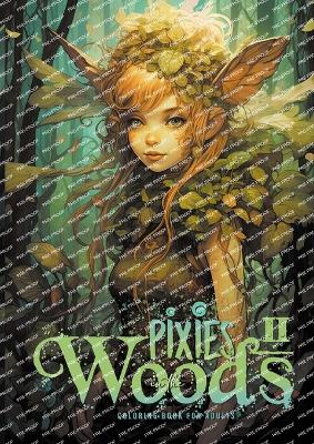 Book cover for Pixies in the Woods Coloring Book for Adults 2