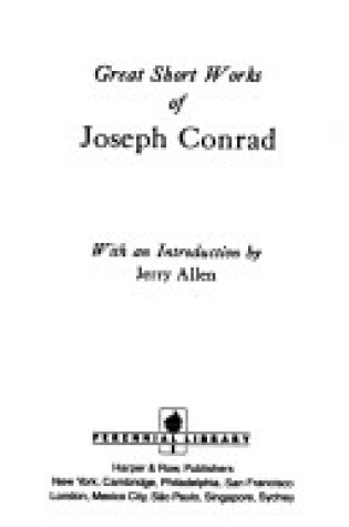 Cover of Great Short Works of Joseph Conrad