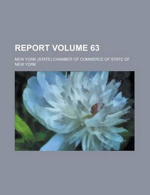 Book cover for Report Volume 63