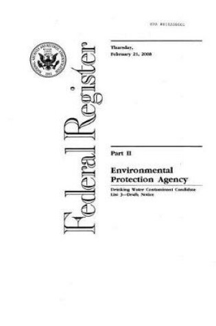 Cover of Federal Register