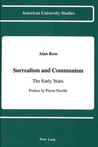 Cover of Surrealism and Communism: The Early Years