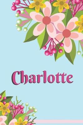 Book cover for Charlotte Personalized Blank Lined Journal Notebook