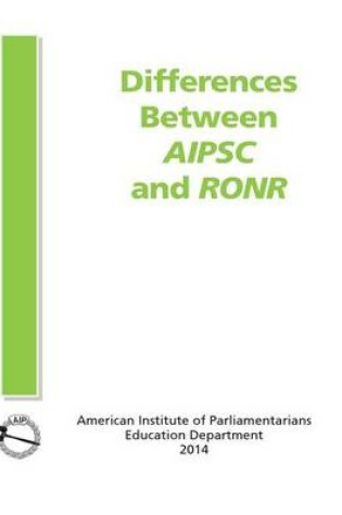 Cover of Differences Between AIPSC and RONR