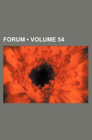 Cover of Forum (Volume 54)