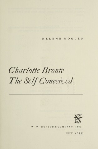 Cover of CHARLOTTE BRONTE SELF CONC CL