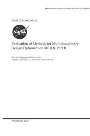 Cover of Evaluation of Methods for Multidisciplinary Design Optimization (Mdo). Part 2