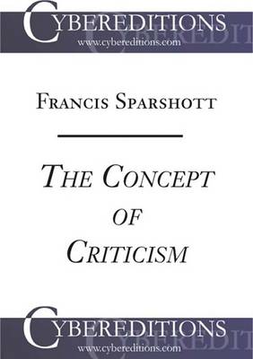 Book cover for The Concept of Criticism