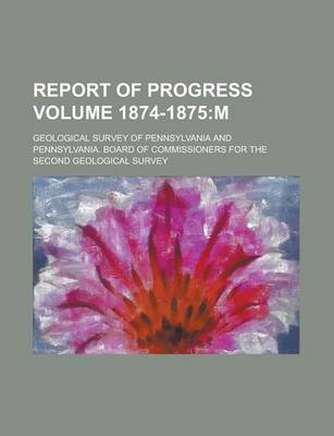 Book cover for Report of Progress Volume 1874-1875