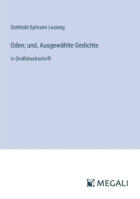 Book cover for Oden; und, Ausgewählte Gedichte