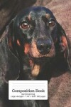 Book cover for Composition Book Dachshund Dog - Large Hexagon