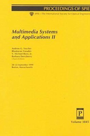 Cover of Multimedia Systems and Applications-Vol Ii